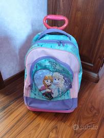 Trolley scuola Frozen bimba