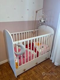 Culla ikea Gonatt materasso Jätterött e bilancia