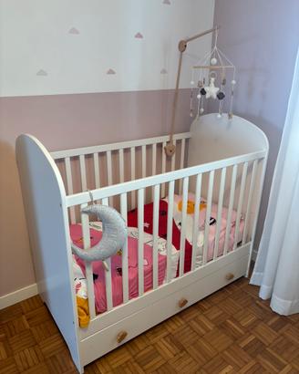 Culla ikea Gonatt materasso Jätterött e bilancia