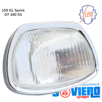 Faro Vetro e Ghiera Cromata Siem Vespa 150 GL Spr