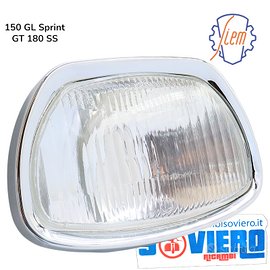 Faro Vetro e Ghiera Cromata Siem Vespa 150 GL Spr