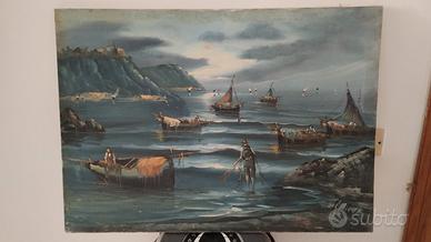 Quadro Olio su Tela con Firma e Autentica 