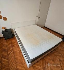 Letto matrimoniale IKEA completo, materasso Hövåg