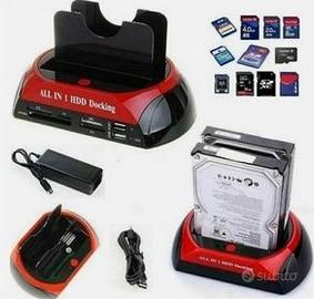 Dock HDD 3.5"/2.5" + lettori card