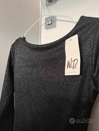 Vestito nero brillantinato super elegante