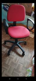 Sedia da ufficio rossa