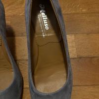 Scarpe nuove scamosciate grigio mélange Melluso