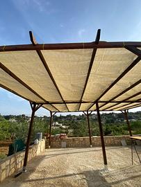 PERGOLA PERGOLATO STRUTTURA GAZEBO IN LEGNO 3x6 MT