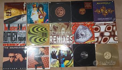 Blocco 15 dischi dance commerciale anni 90