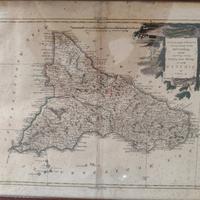 carta geografica antica Sicilia 1782 