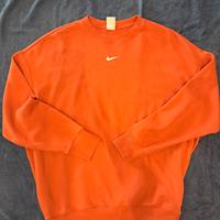 Felpa arancio/corallo Nike uomo