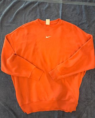 Felpa arancio/corallo Nike uomo