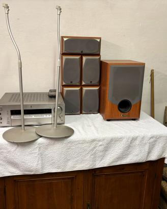Impianto home thetre 5.1 infinity + amplificatore