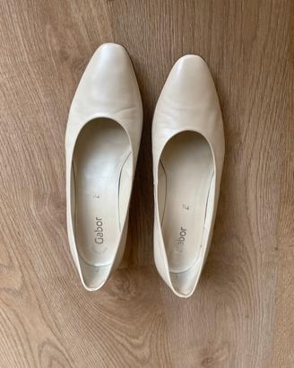 Scarpe da sposa bianco perla n.41