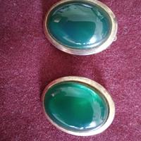 orecchini vintage giada