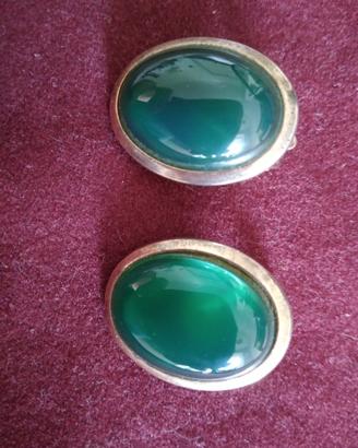 orecchini vintage giada