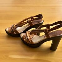 Scarpe donna aperte estive con tacco N. 39 NUOVE