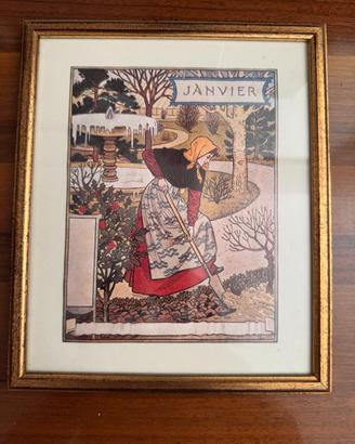 12 quadretti Eugène Grasset “La Belle Jardinière”