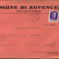 A569 - Lettera affrancata con 2 50c RSI 1944