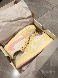 Travis Scott Jordan 1 Low Shy Pink EU 43