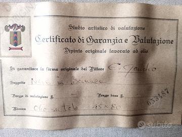 quadri con certificato 