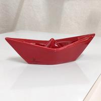Barchetta Origami Crescentini Ceramica - nuova