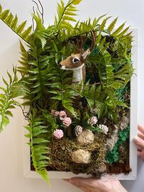 Quadro foresta in 3d