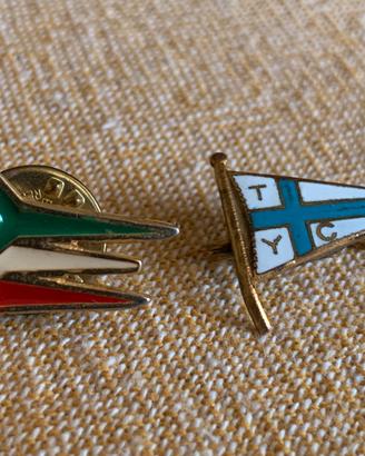 VECCHIE SPILLE DISTINTIVI FREGI AVIAZIONE VINTAGE