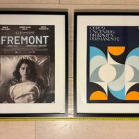 Poster con cornice legno nero e vetro 40x50