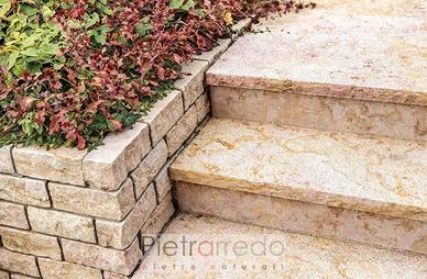 Bordure per aiuole in marmo giallo