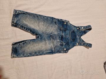 Salopette in jeans 68 cm