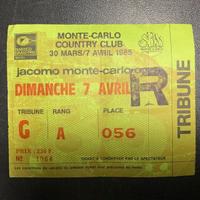 Ticket Monte Carlo Country Club 7/4/1985