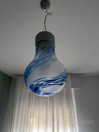 Lampadario vintage Lampadina Due P anni '80