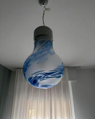 Lampadario vintage Lampadina Due P anni '80