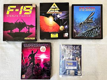 5 GIOCHI PER COMPUTER ATARI ST STF STE 1040 MEGA