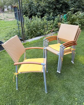 4 sedie da giardino