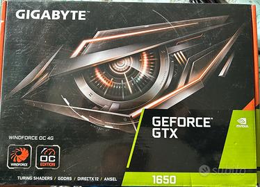 Scheda Video NVIDIA GeForce GTX1650 Gigabyte 4GB