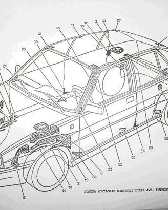 rinforzi scocca light - lancia delta integrale
