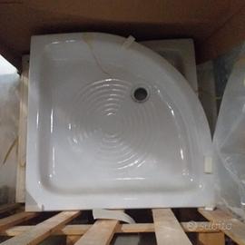 Piatto doccia 80x80 angolare in ceramica 