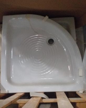 Piatto doccia 80x80 angolare in ceramica 
