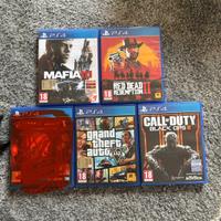 Playstation 4 - Lotto giochi Red Dead, Mafia, Cod