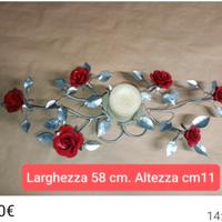 Fioriscono rose e candele, lavorazione artigiana