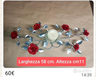 Fioriscono rose e candele, lavorazione artigiana