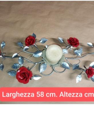 Fioriscono rose e candele, lavorazione artigiana