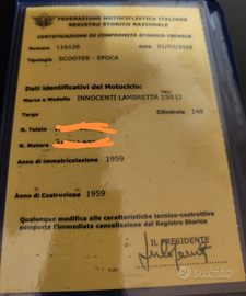 Lambretta innocente del 1959