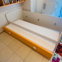 Strtuttura lettino cameretta con letto estraibile
