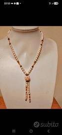 Girocollo Vintage Corallo e perle coltivate