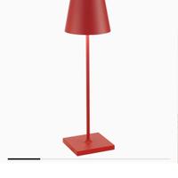 poldina lampada da tavolo rosso