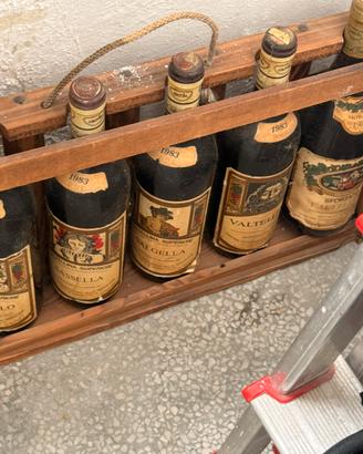 Bottiglie di vino vintage