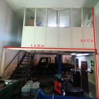 Soppalco uso ufficio per officina